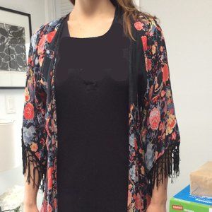 Boho Wrap with Raglan Sleeves